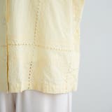 パッチワーク風フラワー刺繍半袖シャツ | coen【women】 | 詳細画像26 