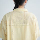 パッチワーク風フラワー刺繍半袖シャツ | coen【women】 | 詳細画像27 