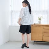 パッチワーク風フラワー刺繍半袖シャツ | coen【women】 | 詳細画像3 