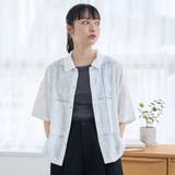 パッチワーク風フラワー刺繍半袖シャツ | coen【women】 | 詳細画像4 