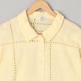 パッチワーク風フラワー刺繍半袖シャツ | coen【women】 | 詳細画像35 