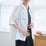 パッチワーク風フラワー刺繍半袖シャツ | coen【women】 | 詳細画像6 