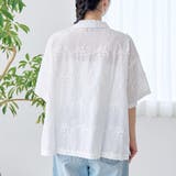 3Dフラワー刺繍 ハーフスリーブシャツ | coen【women】 | 詳細画像29 