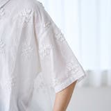 3Dフラワー刺繍 ハーフスリーブシャツ | coen【women】 | 詳細画像31 
