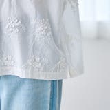 3Dフラワー刺繍 ハーフスリーブシャツ | coen【women】 | 詳細画像32 