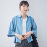 【吸水速乾 / 防しわ】シアー ポリエステルボイル 半袖シャツ | coen【women】 | 詳細画像11 