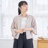 【吸水速乾 / 防しわ】シアー ポリエステルボイル 半袖シャツ | coen【women】 | 詳細画像16 