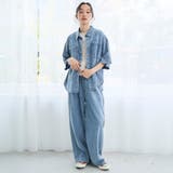 コットンレーヨンデニム半袖シャツ【インフルエンサー紹介アイテム】 | coen【women】 | 詳細画像11 