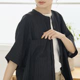 Wポケット バンドカラーストライプシャツ | coen【women】 | 詳細画像15