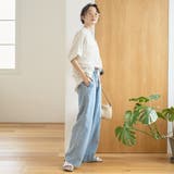 Wポケット バンドカラーストライプシャツ | coen【women】 | 詳細画像3