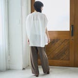ポリエステルボイル タックバンドカラーシアーシャツ | coen【women】 | 詳細画像10