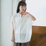 ポリエステルボイル タックバンドカラーシアーシャツ | coen【women】 | 詳細画像11