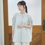 ポリエステルボイル タックバンドカラーシアーシャツ | coen【women】 | 詳細画像22