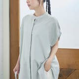 ポリエステルボイル タックバンドカラーシアーシャツ | coen【women】 | 詳細画像24
