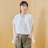 ポリエステルボイル タックバンドカラーシアーシャツ | coen【women】 | 詳細画像4
