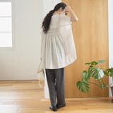 ポリエステルボイル ピンタックフレンチスリーブシャツ | coen【women】 | 詳細画像18 