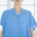 ポリエステルボイル ピンタックフレンチスリーブシャツ | coen【women】 | 詳細画像35 