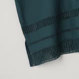 裾刺繍レース スキッパーシアーバンドカラーブラウス | coen【women】 | 詳細画像28