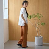 裾刺繍レース スキッパーシアーバンドカラーブラウス | coen【women】 | 詳細画像3