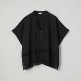 裾刺繍レース スキッパーシアーバンドカラーブラウス | coen【women】 | 詳細画像32