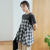 シアーオンブレチェック フレアキャミソールビスチェ | coen【women】 | 詳細画像11