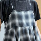 シアーオンブレチェック フレアキャミソールビスチェ | coen【women】 | 詳細画像13