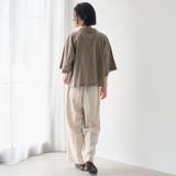カットジャガード ショート丈レギュラーカラー半袖シャツ | coen【women】 | 詳細画像10
