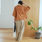 カットジャガード ショート丈レギュラーカラー半袖シャツ | coen【women】 | 詳細画像19