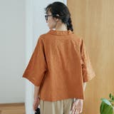 カットジャガード ショート丈レギュラーカラー半袖シャツ | coen【women】 | 詳細画像22