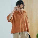 カットジャガード ショート丈レギュラーカラー半袖シャツ | coen【women】 | 詳細画像24
