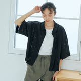 カットジャガード ショート丈レギュラーカラー半袖シャツ | coen【women】 | 詳細画像5