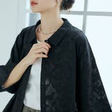 カットジャガード ショート丈レギュラーカラー半袖シャツ | coen【women】 | 詳細画像8