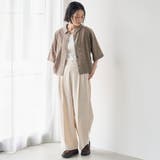 カットジャガード ショート丈レギュラーカラー半袖シャツ | coen【women】 | 詳細画像9