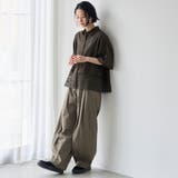 裾レースドッキング レギュラーカラー シアー半袖シャツ | coen【women】 | 詳細画像10