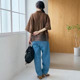裾レースドッキング レギュラーカラー シアー半袖シャツ | coen【women】 | 詳細画像18