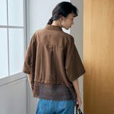 裾レースドッキング レギュラーカラー シアー半袖シャツ | coen【women】 | 詳細画像21