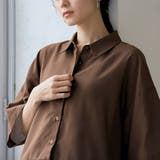 裾レースドッキング レギュラーカラー シアー半袖シャツ | coen【women】 | 詳細画像23