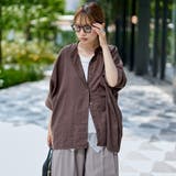 【接触冷感】リネンレーヨンドルマンバンドカラーシャツ | coen【women】 | 詳細画像12