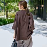 【接触冷感】リネンレーヨンドルマンバンドカラーシャツ | coen【women】 | 詳細画像13