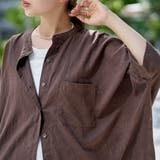 【接触冷感】リネンレーヨンドルマンバンドカラーシャツ | coen【women】 | 詳細画像14