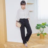 【接触冷感】リネンレーヨンドルマンバンドカラーシャツ | coen【women】 | 詳細画像25