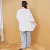 【接触冷感】リネンレーヨンドルマンバンドカラーシャツ | coen【women】 | 詳細画像3