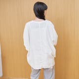【接触冷感】リネンレーヨンドルマンバンドカラーシャツ | coen【women】 | 詳細画像5