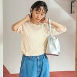 ポコポコフラワーレース半袖トップス | coen【women】 | 詳細画像5