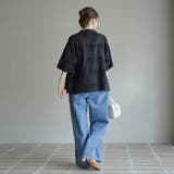 【新色登場・追加】3Dフラワー刺繍 ハーフスリーブシャツ | coen【women】 | 詳細画像16 