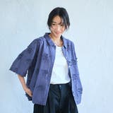 【新色登場・追加】3Dフラワー刺繍 ハーフスリーブシャツ | coen【women】 | 詳細画像17 