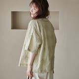 【新色登場・追加】3Dフラワー刺繍 ハーフスリーブシャツ | coen【women】 | 詳細画像31 