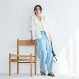 【新色登場・追加】3Dフラワー刺繍 ハーフスリーブシャツ | coen【women】 | 詳細画像5 