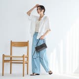 【新色登場・追加】3Dフラワー刺繍 ハーフスリーブシャツ | coen【women】 | 詳細画像6 