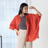 リネンレーヨンスクエアドルマンブラウス | coen【women】 | 詳細画像14 